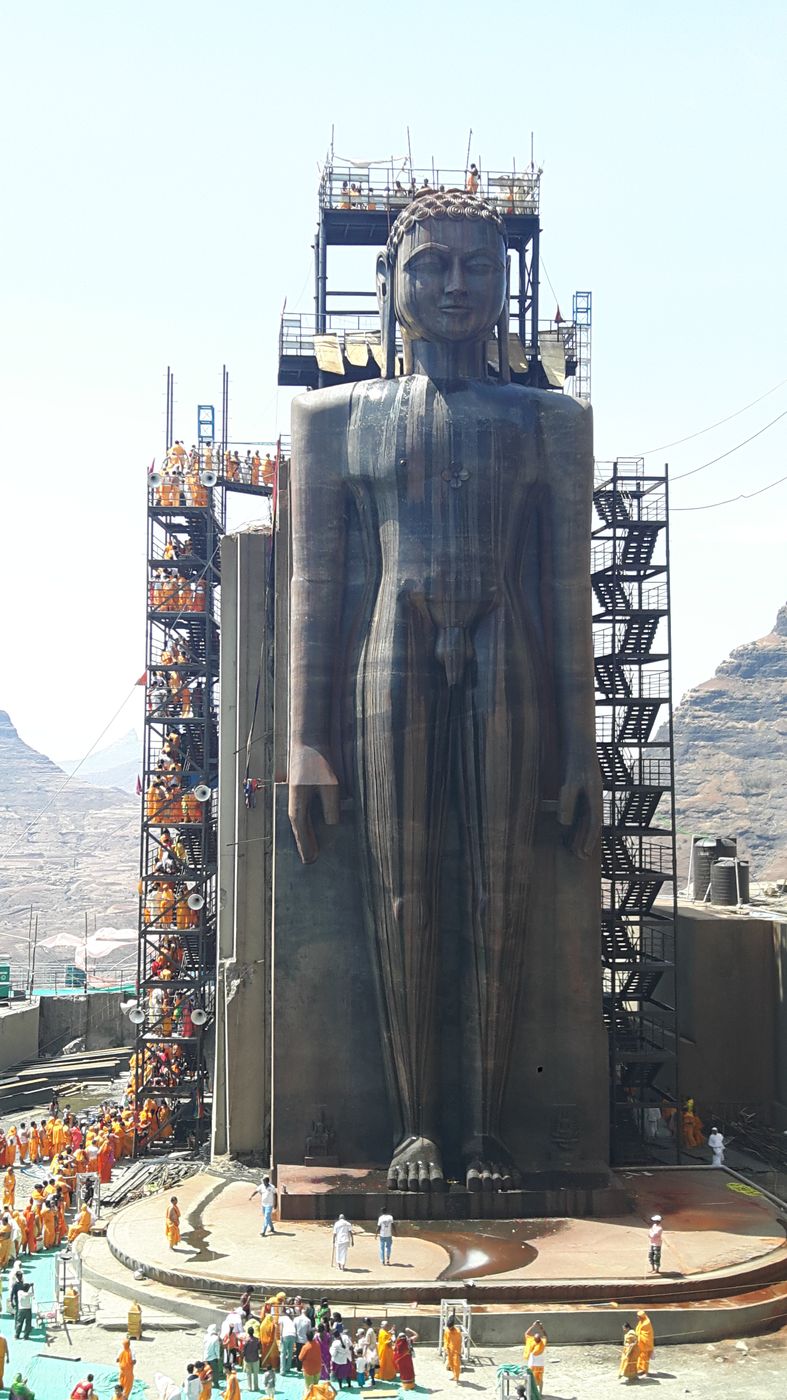 The 108-foot Statue of Ahimsa at Mangi-Tungi
