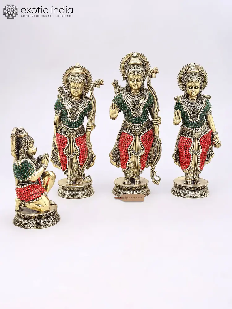 The four Ram Darbar figures together