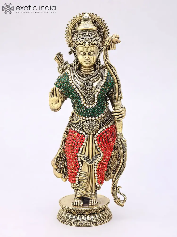 One standing figure from the set, front view