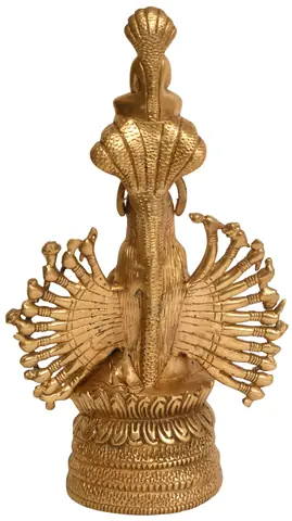 Back view of the statue
