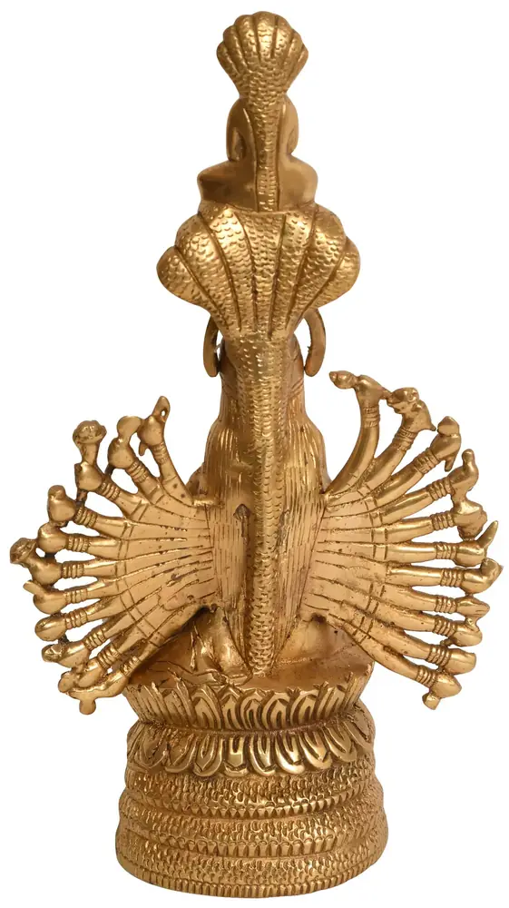 Back view of the statue