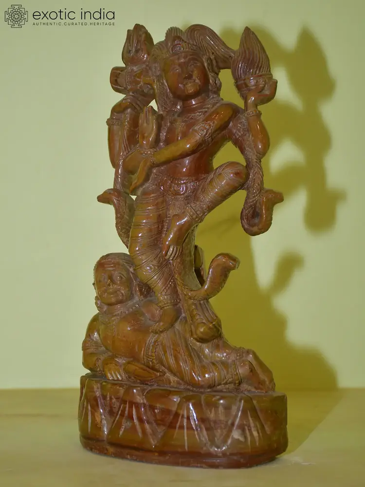 Side view of the dancing pose