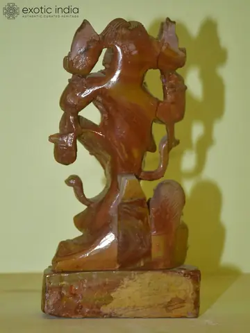 Back view of the statue