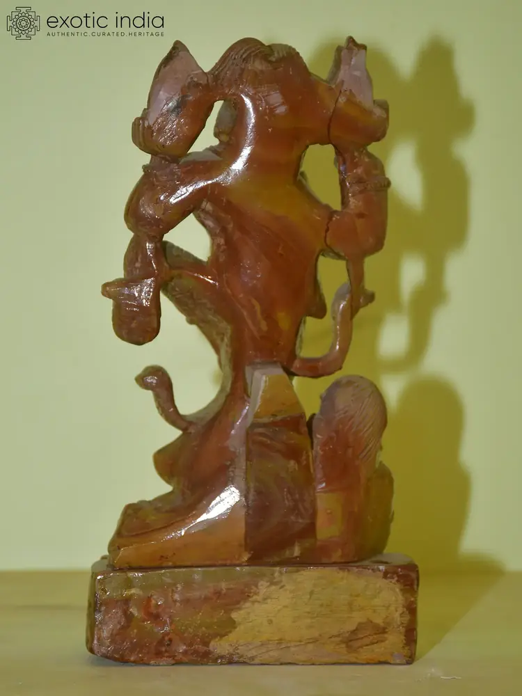 Back view of the statue