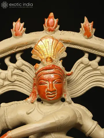 Close view of the face and crown