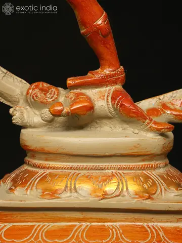 Close view of the base the figure dances on