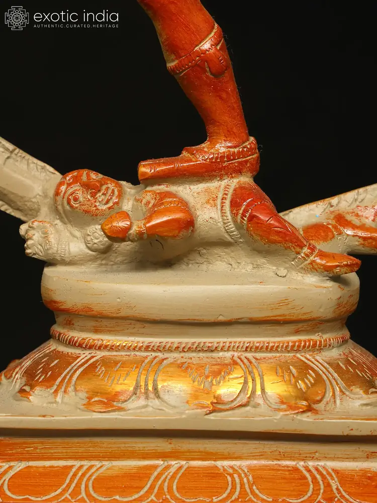 Close view of the base the figure dances on