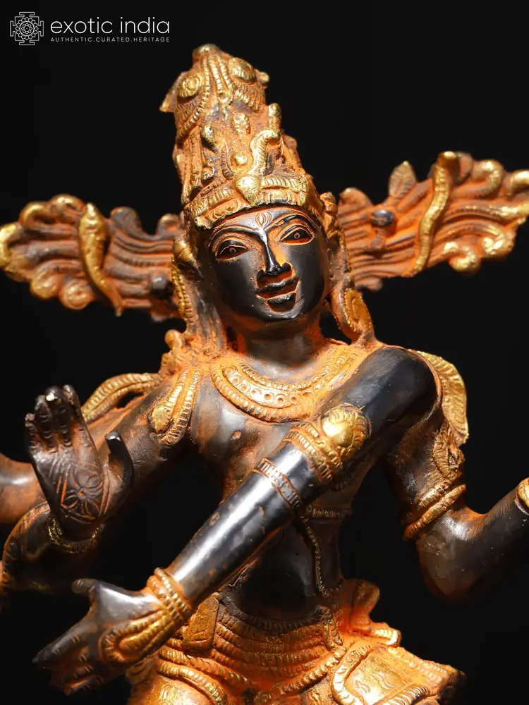 Close view of the face and crown