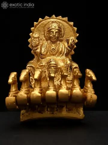 Surya in a horse-drawn chariot
