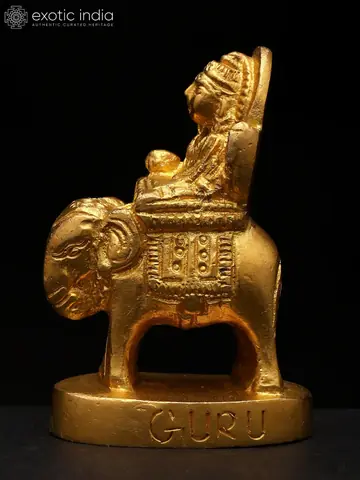Guru seated on an elephant