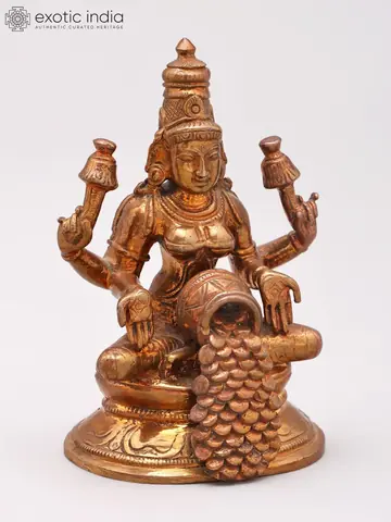Side view on the round base