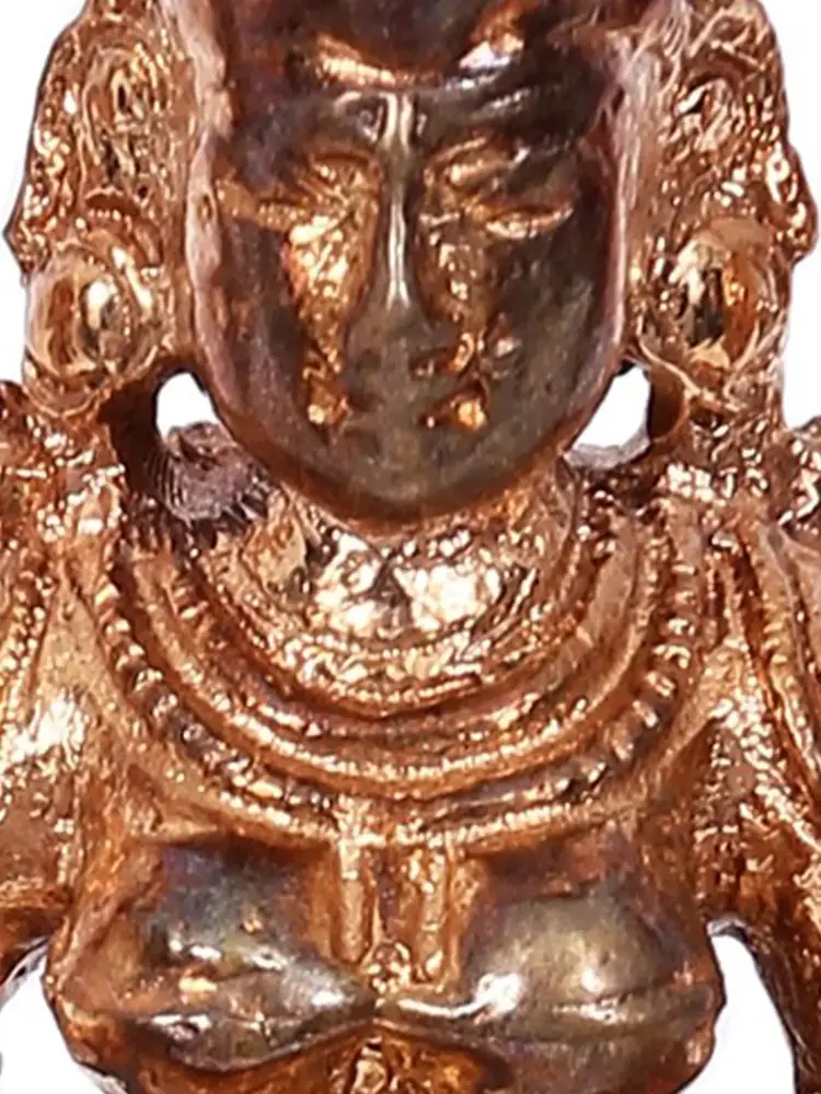 Close view of the face and crown