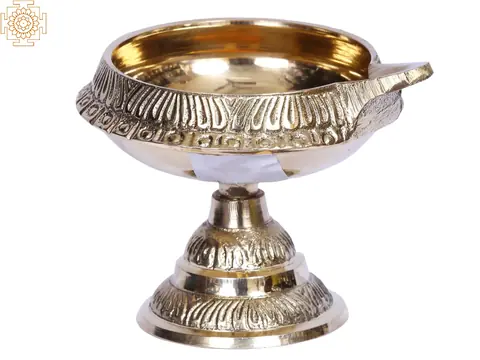 The brass lamp from a slightly different angle