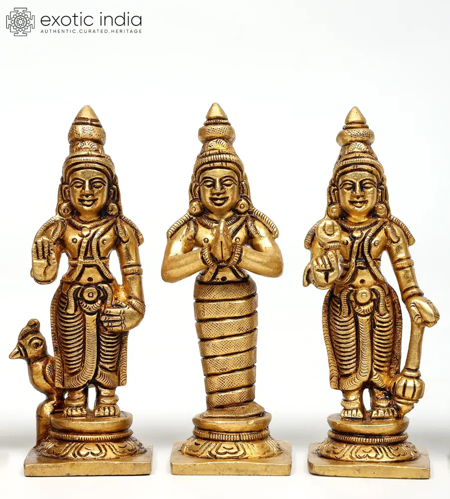 Another group of three figures