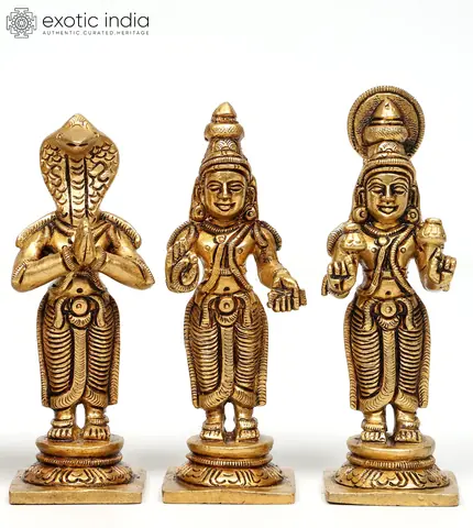 A third group of three figures