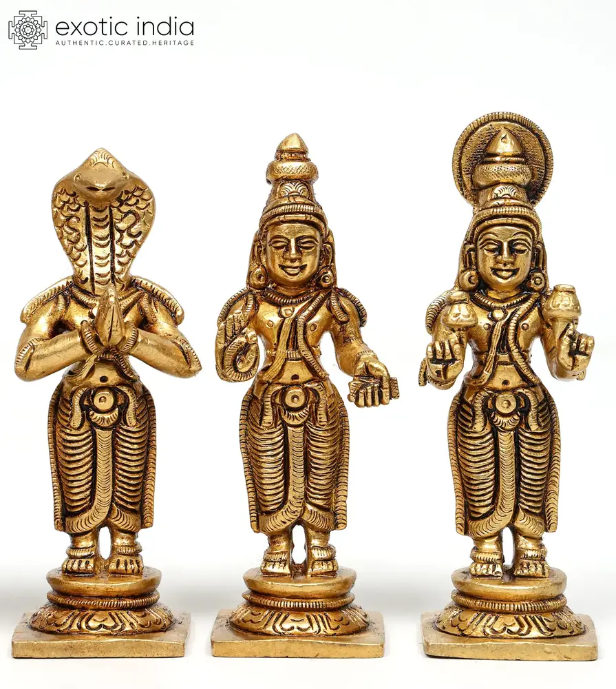 A third group of three figures