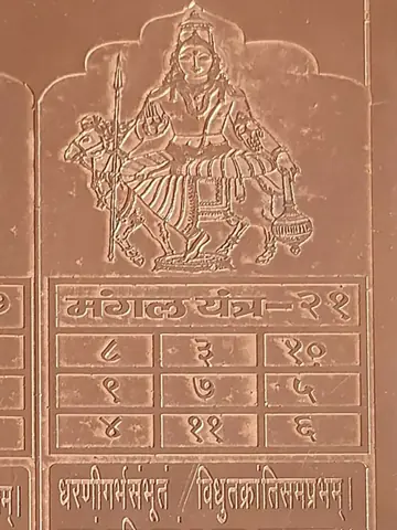 Detail of the grid and Sanskrit text below