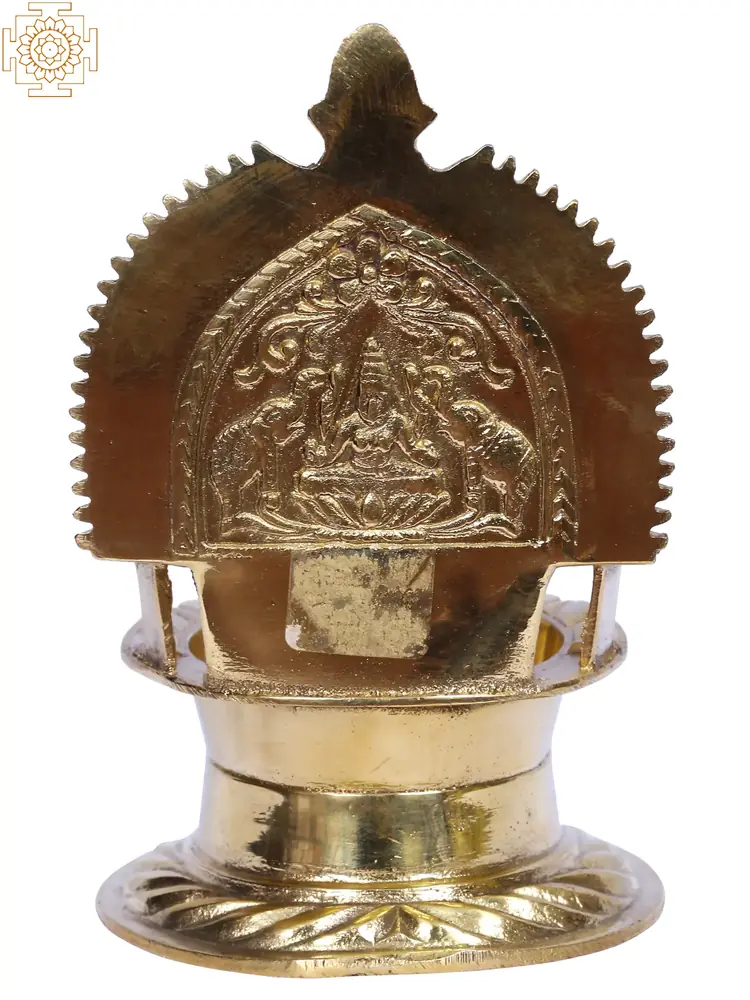 The lamp from behind