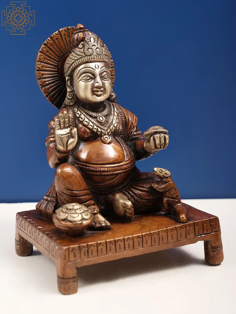 Three-quarter view of the seated figure