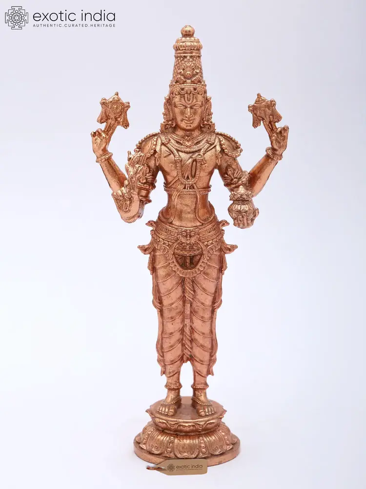 Side view of the standing figure