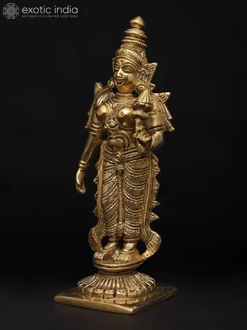 The idol from a side angle