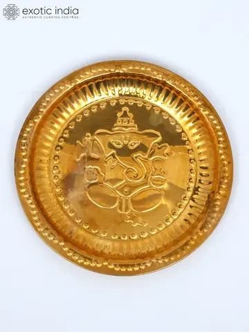 The thali seen from the front