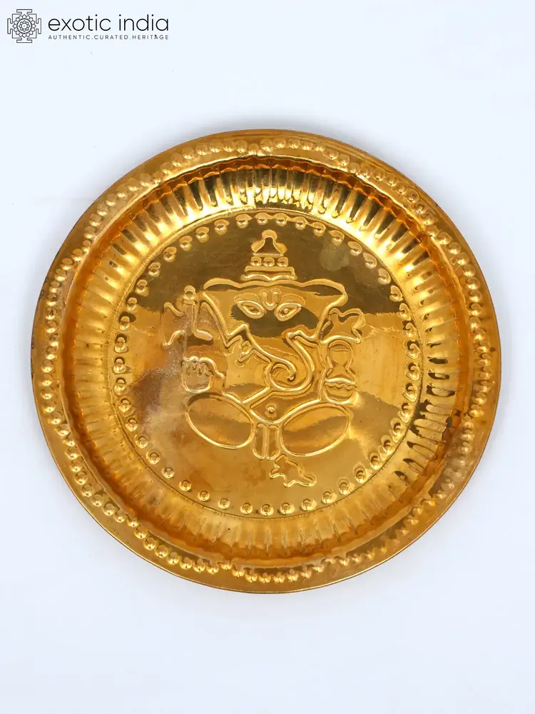 The thali seen from the front