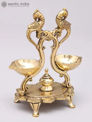 The lamp from slightly above