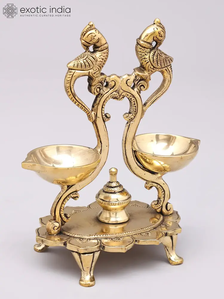 The lamp from slightly above