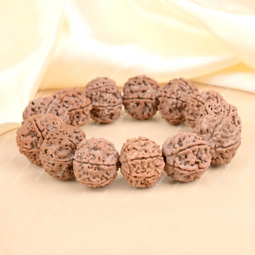 The bracelet seen from a low side angle