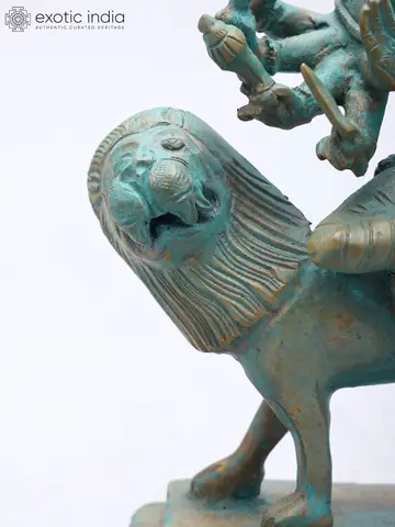 Close view of the lion