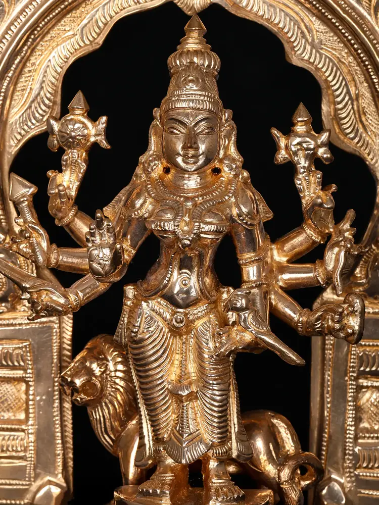 Close view of the face and arms