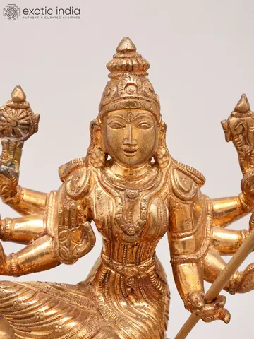 Side view showing the lion
