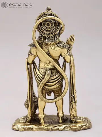 Back view of the statue