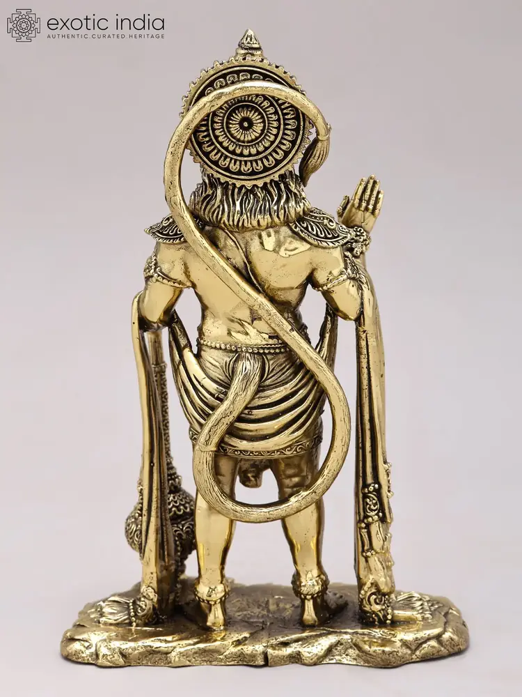 Back view of the statue