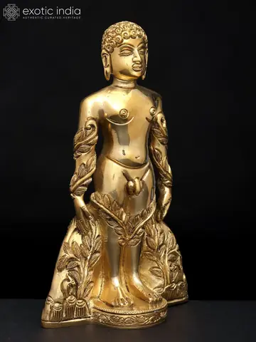 Standing Mahavira from a slight angle
