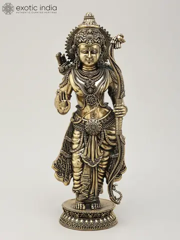 Standing Rama figure with a bow