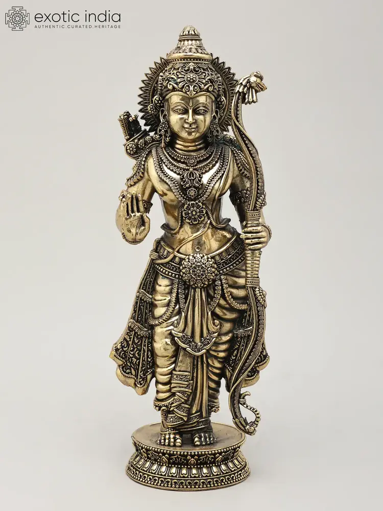 Standing Rama figure with a bow