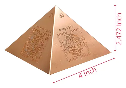 Size photo of the pyramid marking 4 inch base