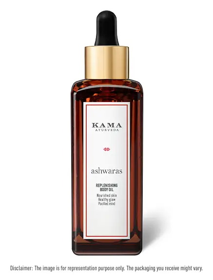 Dropper bottle of Ashwaras replenishing body oil