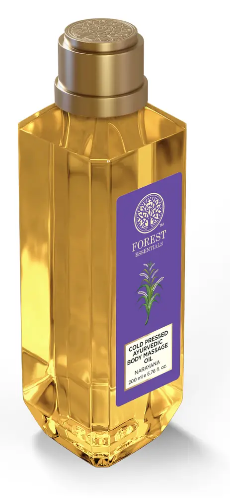 Closer view of the bottle with a gold cap