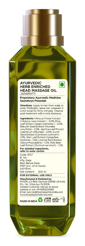 Back of the bottle showing the label text