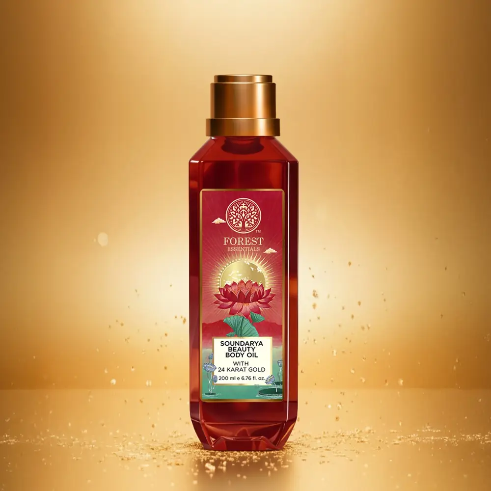 Bottle in a gold-toned setting