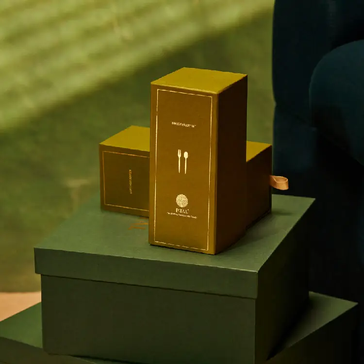 Gift box for the brass cutlery set