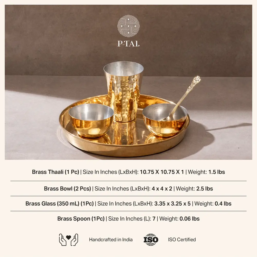 A table of piece sizes and weights shown with one place setting