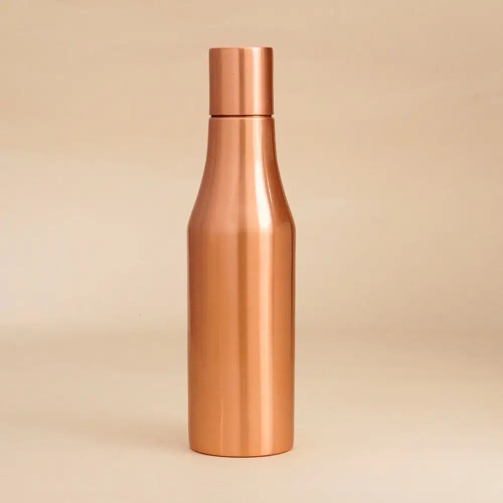 Copper bottle standing alone