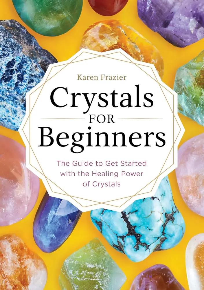 Front cover of Crystals for Beginners with colourful tumbled stones