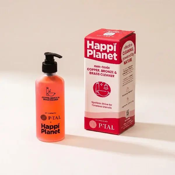 Cleanser pump bottle beside its red carton