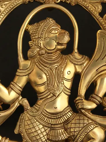 Close view of Hanuman in the frame