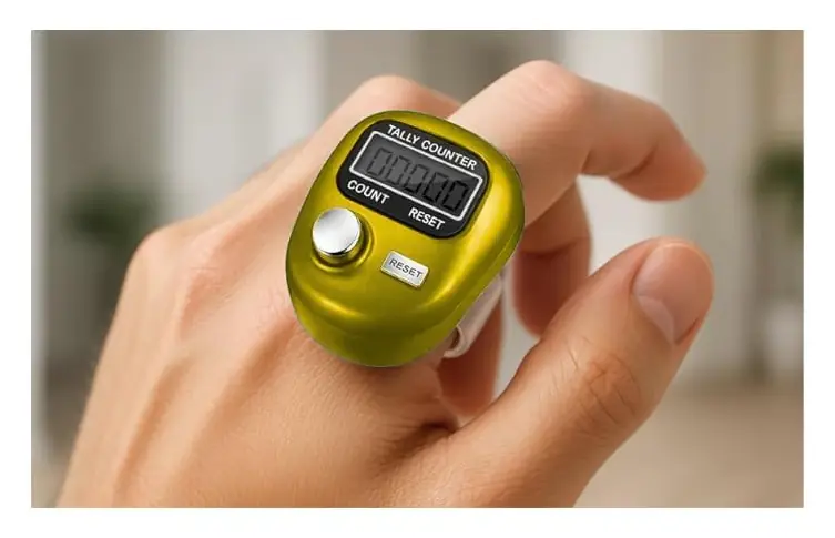 A finger counter worn on the hand
